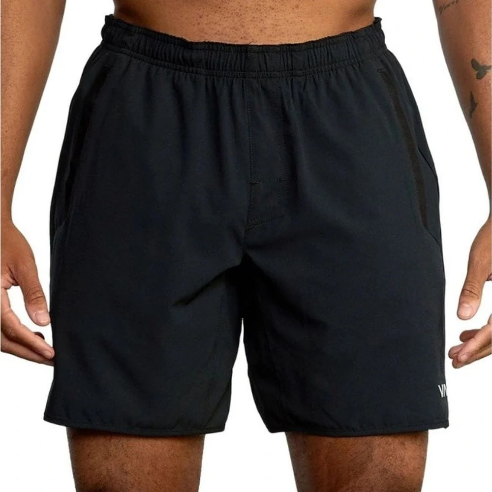 RVCA Yogger Stretch 17-Inch Short Black