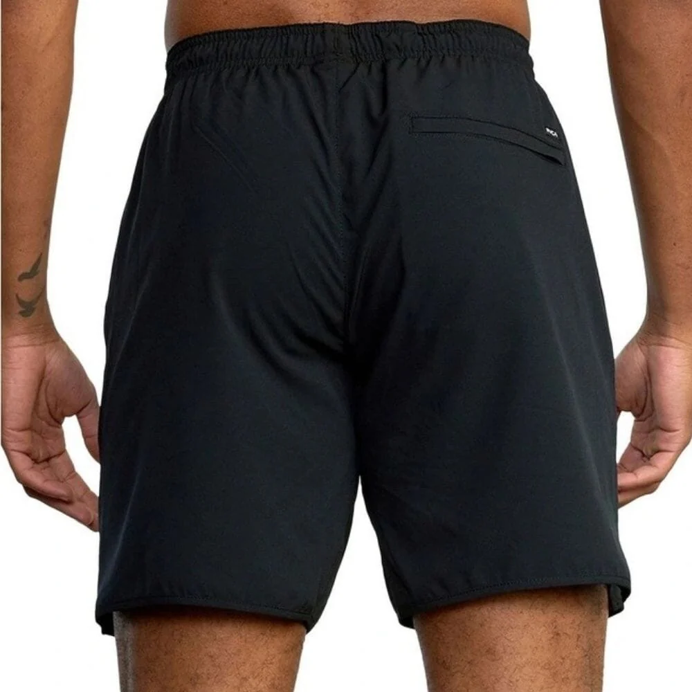 RVCA Yogger Stretch 17-Inch Short Black - Image 3
