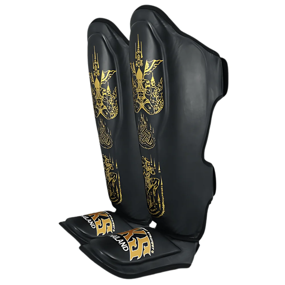 SKS Black Sakyant Muay Thai Shin Guards - Image 3