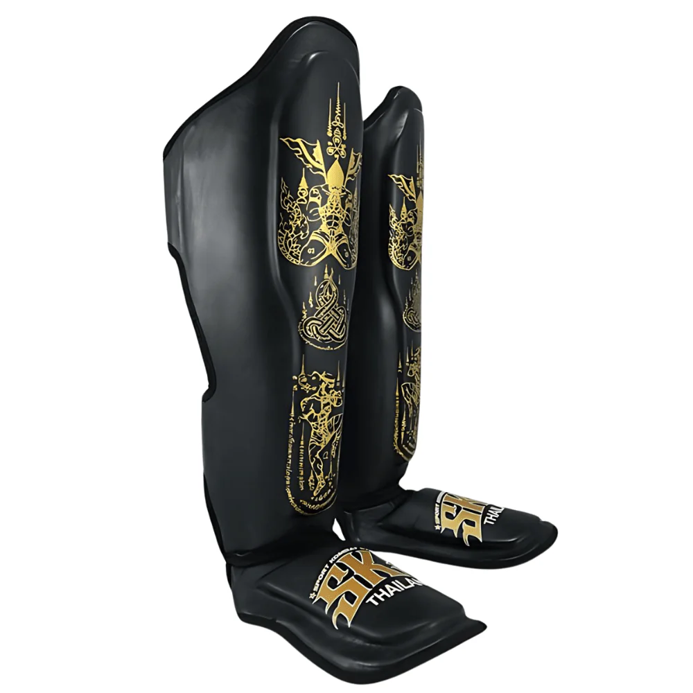 SKS Black Sakyant Muay Thai Shin Guards - Image 4