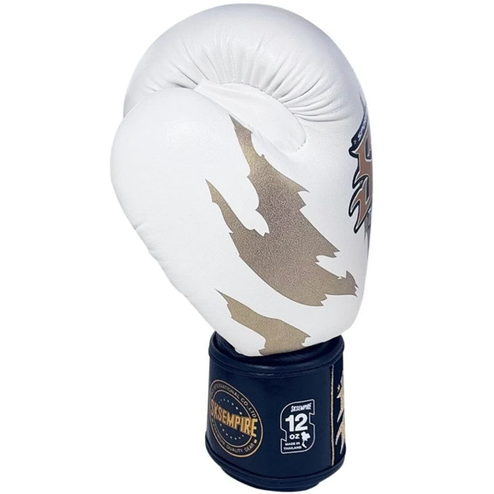 SKS Claw Muay Thai Gloves White - Image 2