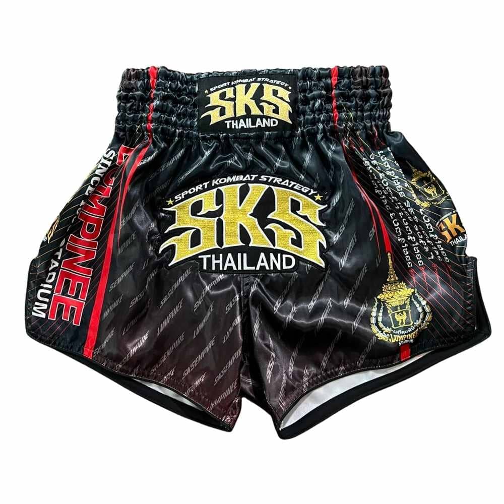 SKS Lumpinee Muay Thai Shorts Black/Red