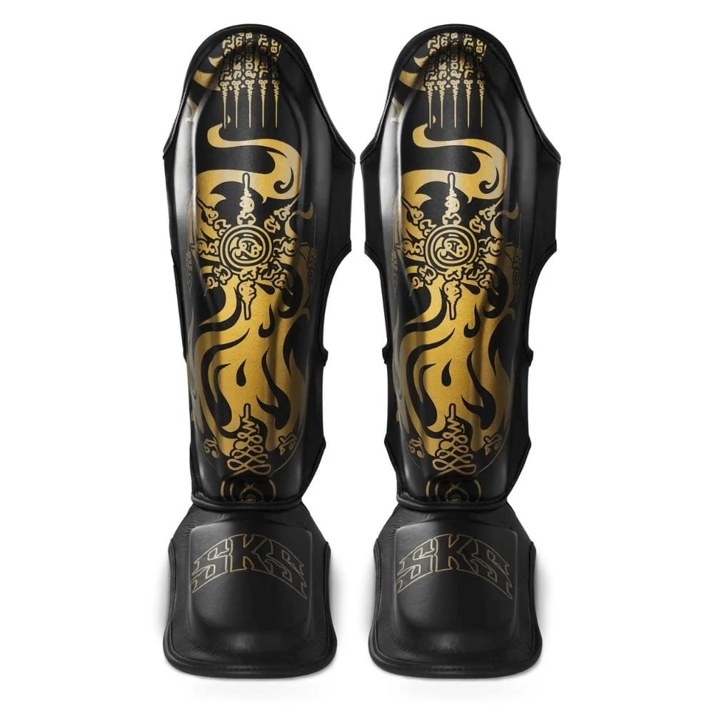 SKS Rift Legacy Muay Thai Shin Guards Black
