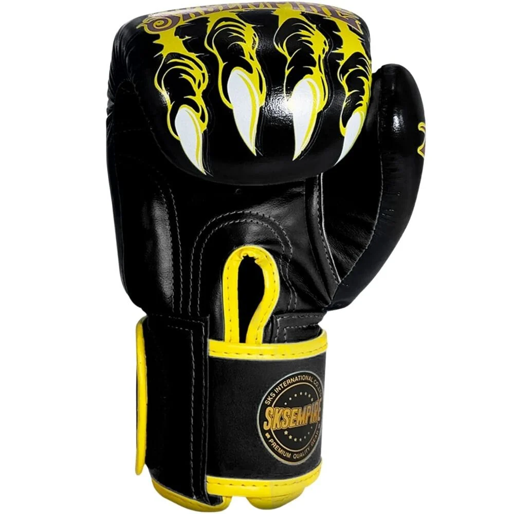 SKS Tiger Muay Thai Gloves Black - Image 2