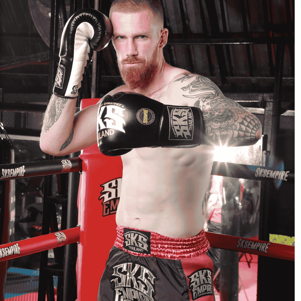 SKS Trapezoid Lace Boxing Gloves White - Image 3