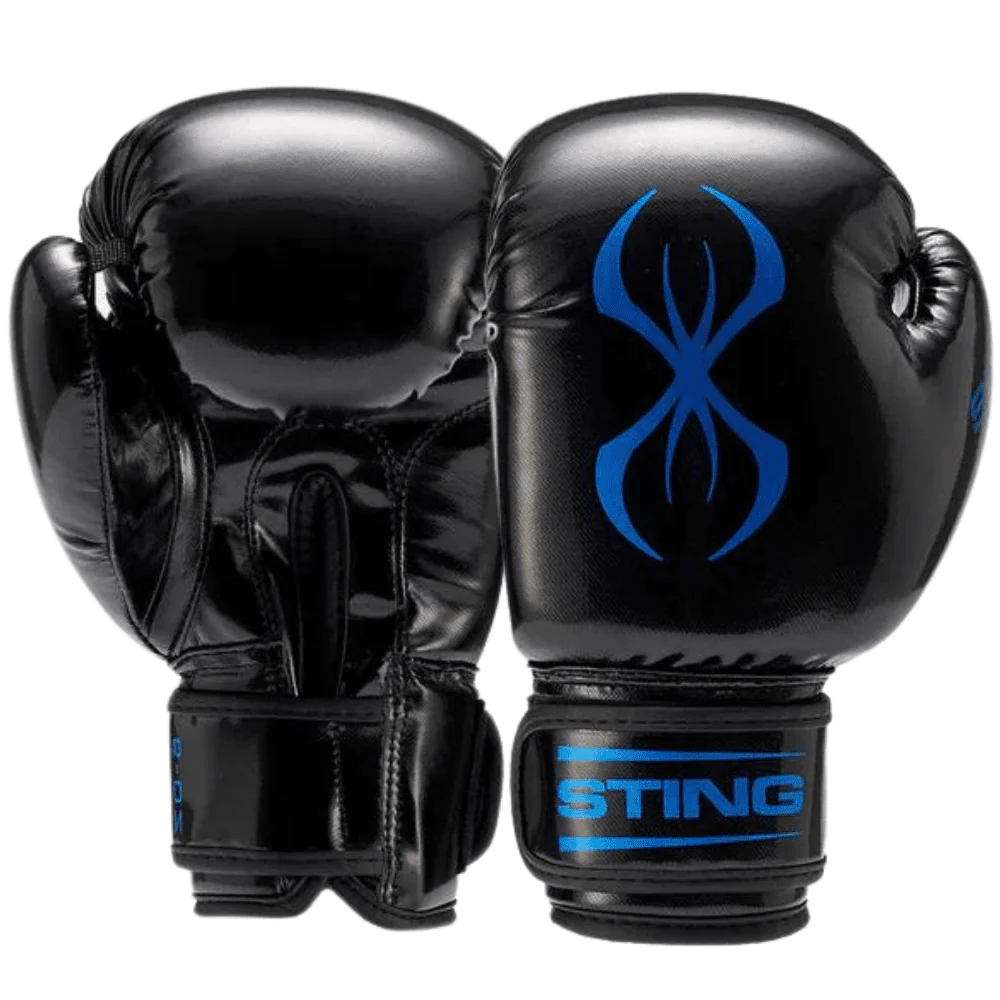 Sting Arma Junior Boxing Gloves Black/Blue