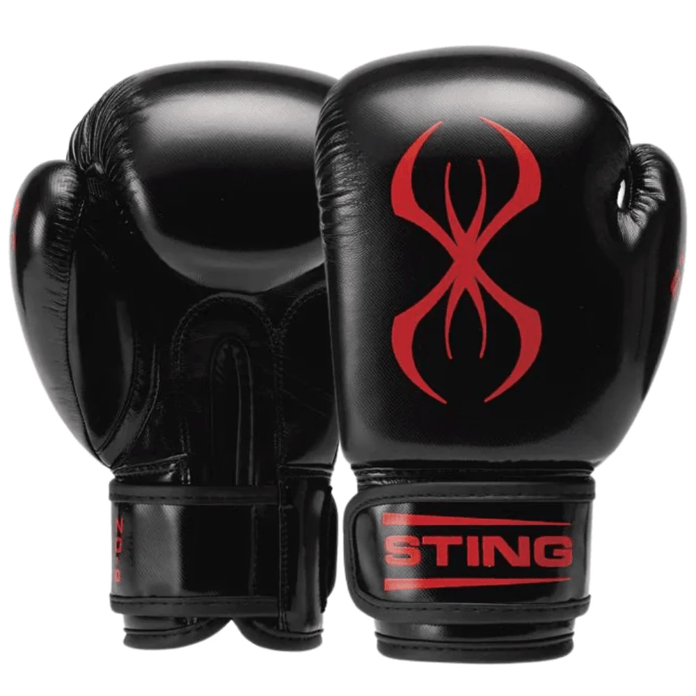 Sting Arma Junior Boxing Gloves Black/Red