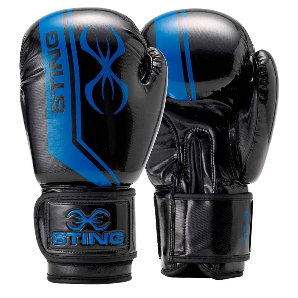 Sting Armalite Boxing Gloves Black/Blue