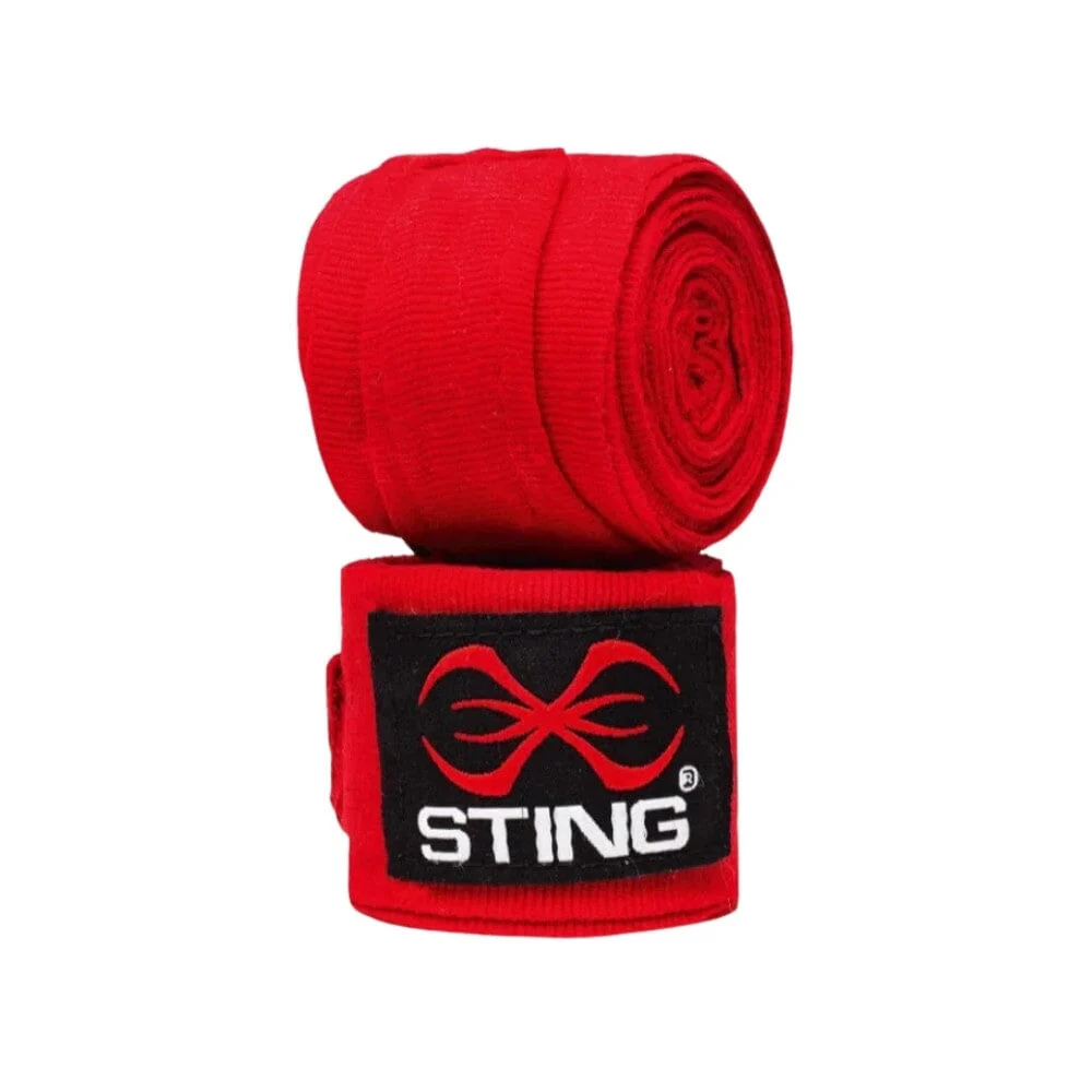 Sting Elasticised 4.5M Hand Wraps Red