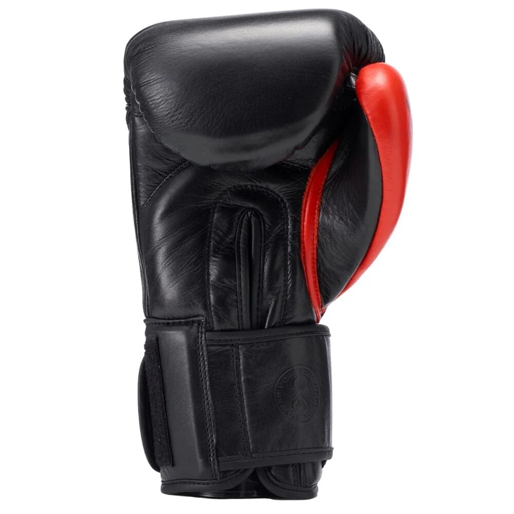 Sting Evolution Hook & Loop Boxing Gloves Black/Red - Image 3