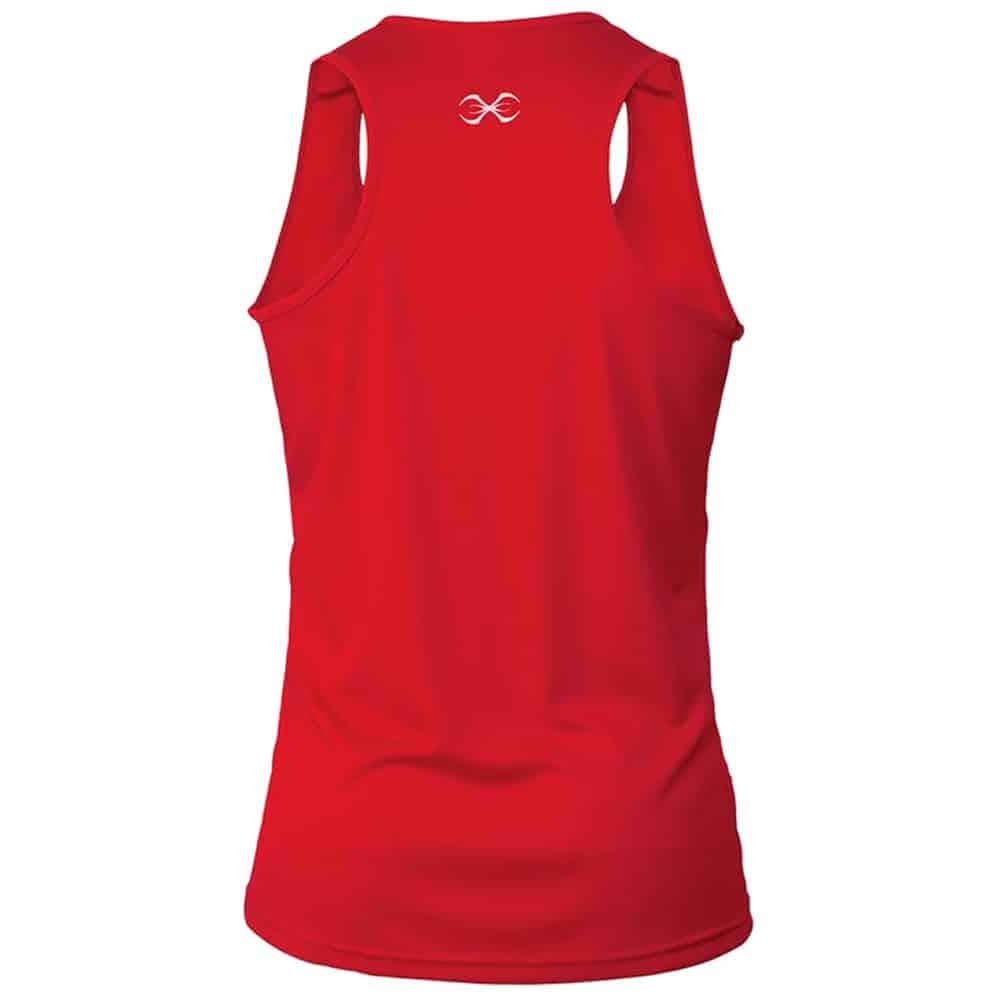 Sting Mens Mettle Boxing Singlet IBA Approved Red - Image 2