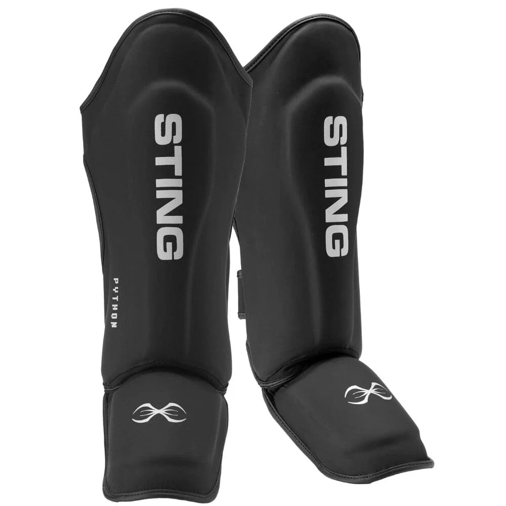 Sting Python MMA Shin and Foot Protector Black/White