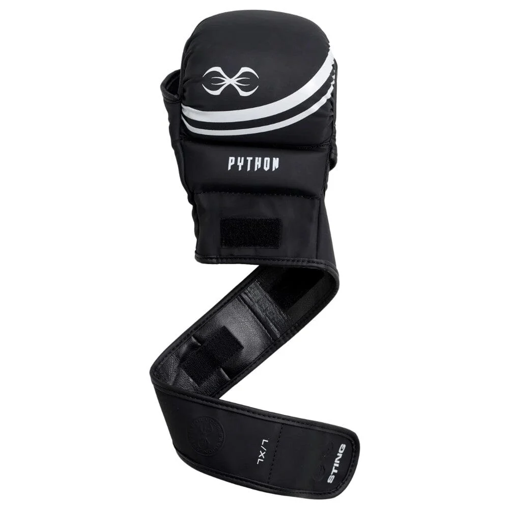 Sting Python MMA Sparring Gloves Black/White - Image 7