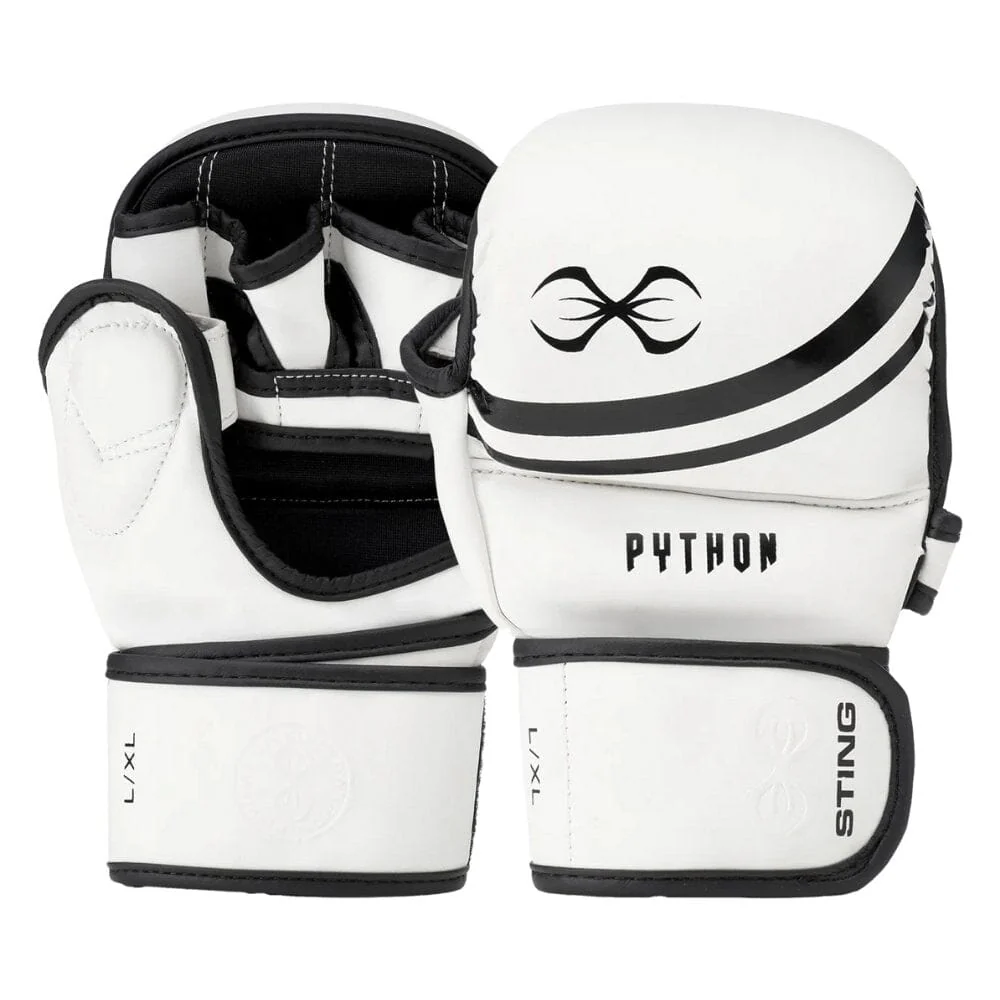 Sting Python MMA Sparring Gloves White/Black