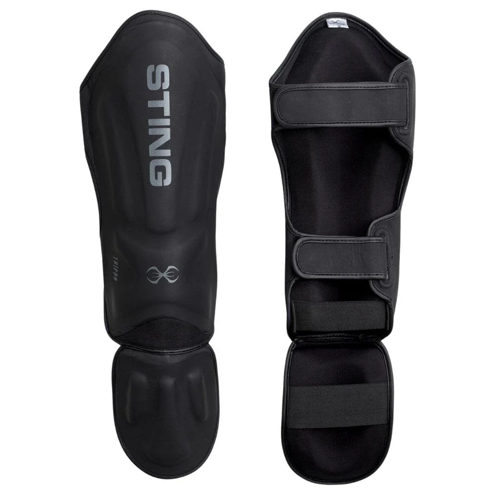 Sting Taipan MMA Shin and Foot Protector Black/Grey - Image 2