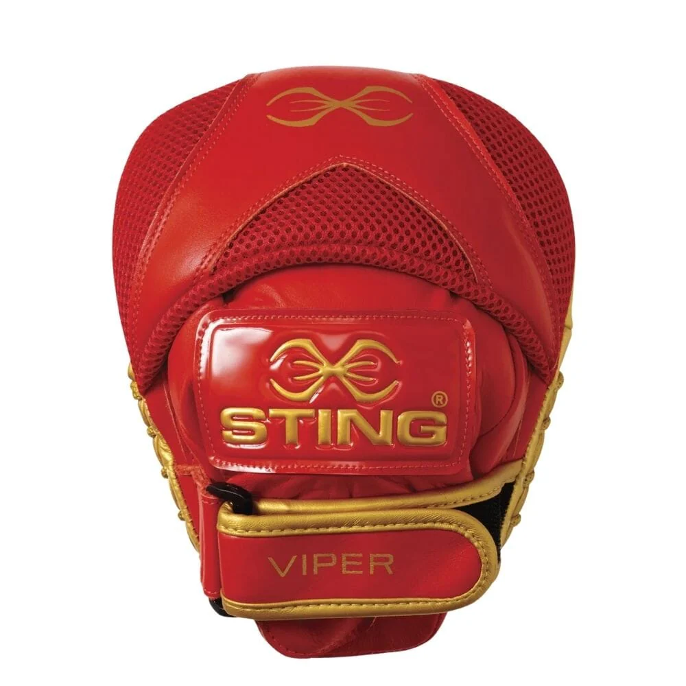 Sting Viper Speed Focus Mitts Red/Gold - Image 2