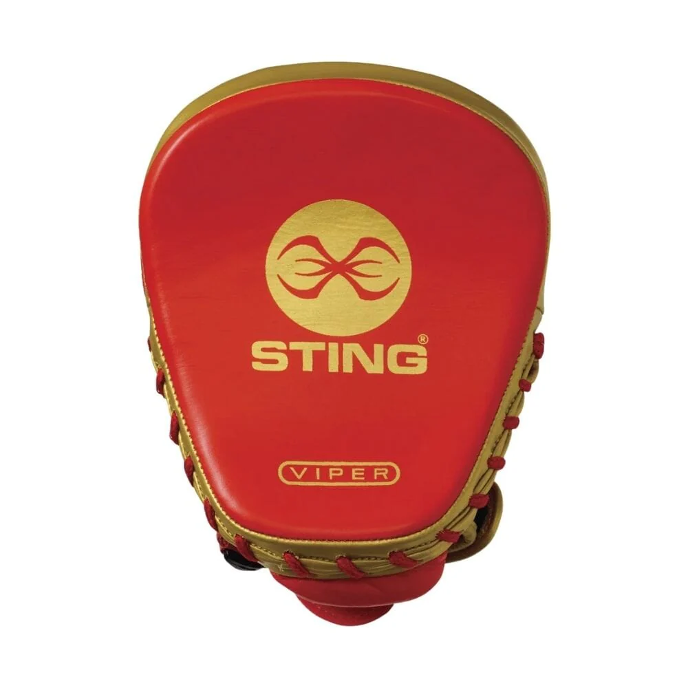Sting Viper Speed Focus Mitts Red/Gold - Image 3