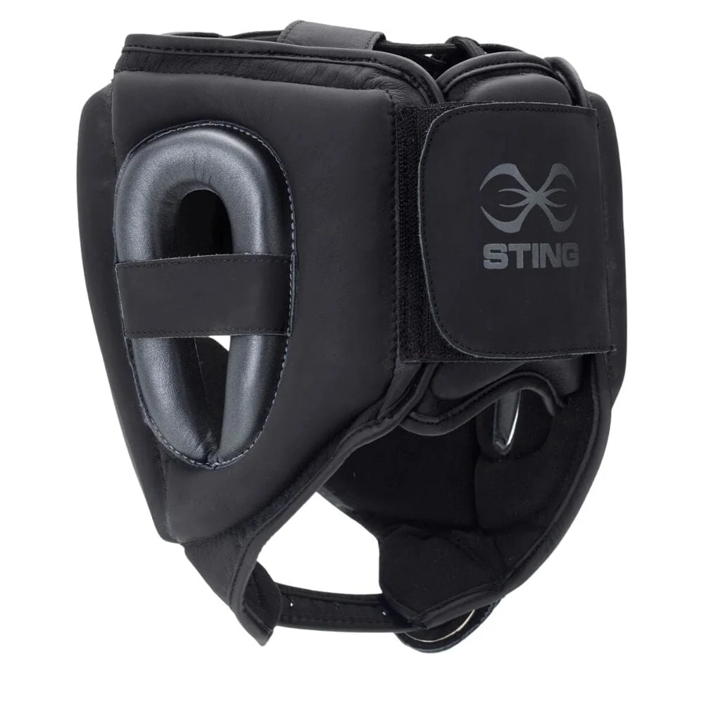 Sting Viper X Gel Full Face Head Guard Black/Grey - Image 4