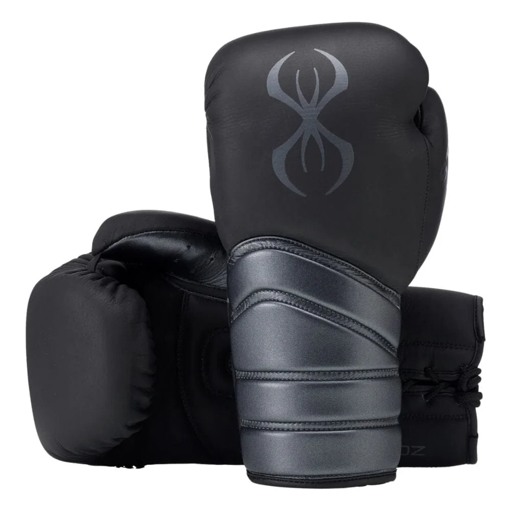 Sting Viper X Lace Up Sparring Gloves Black/Grey - Image 7
