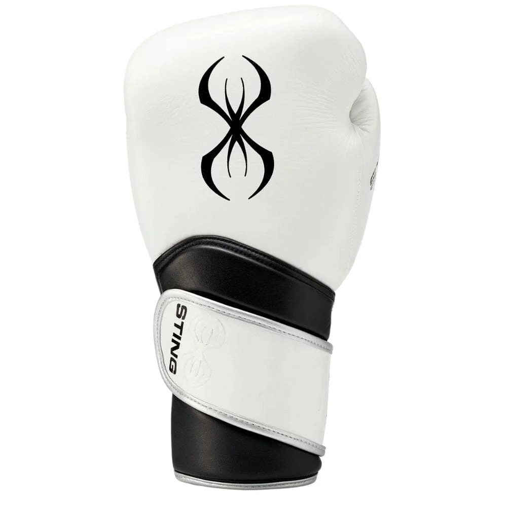Sting Viper X Sparring Gloves White/Black/Silver - Image 3