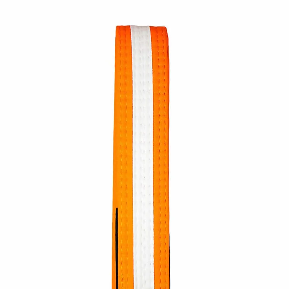 Tatami IBJJF Kids Rank Belt With White Stripe Orange