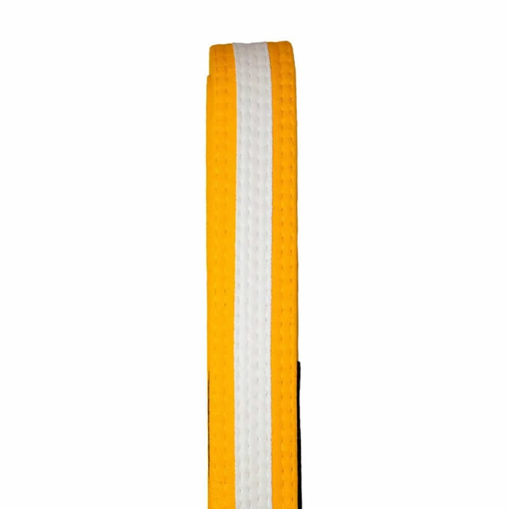 Tatami IBJJF Kids Rank Belt With White Stripe Yellow