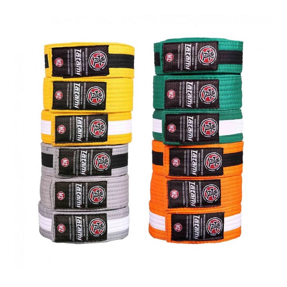 Tatami IBJJF Kids Rank Belt Solid Colour Grey - Image 3