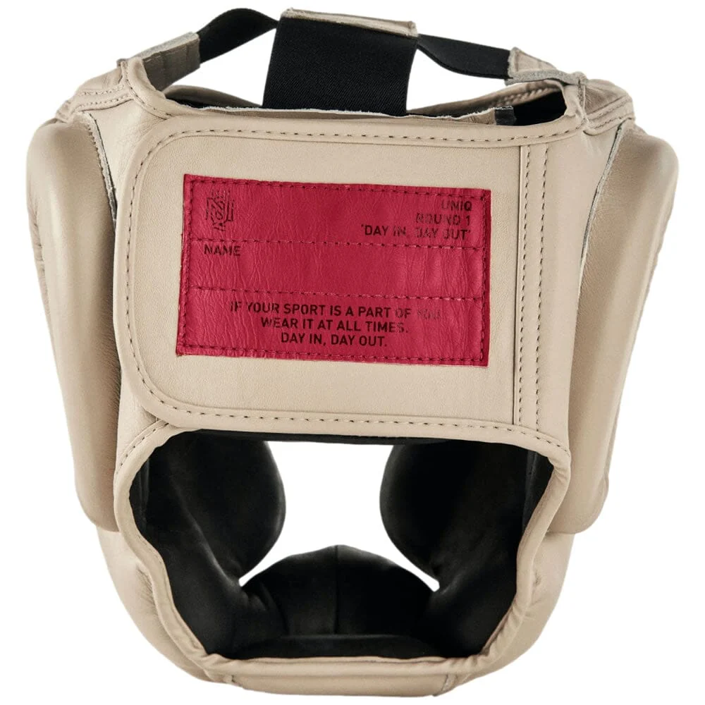 UNIQ Full Coverage Classic Boxing Head Guard Beige - Image 3