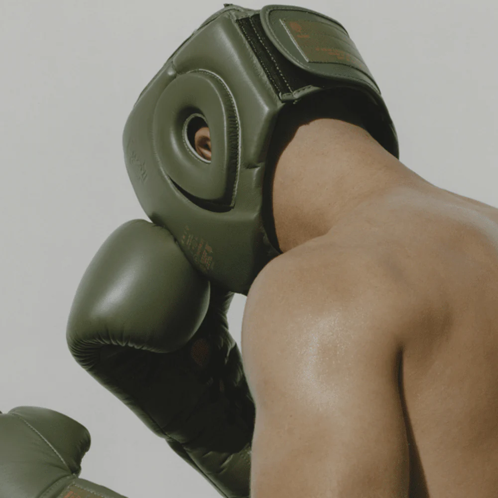 UNIQ Full Coverage Classic Boxing Head Guard Khaki - Image 2