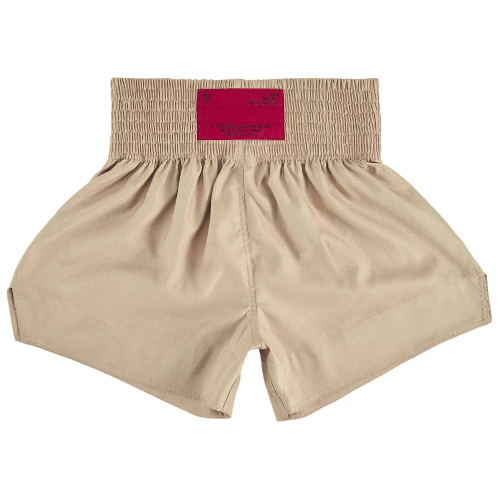 UNIQ Muay Thai Shorts Classic Beige - Image 2