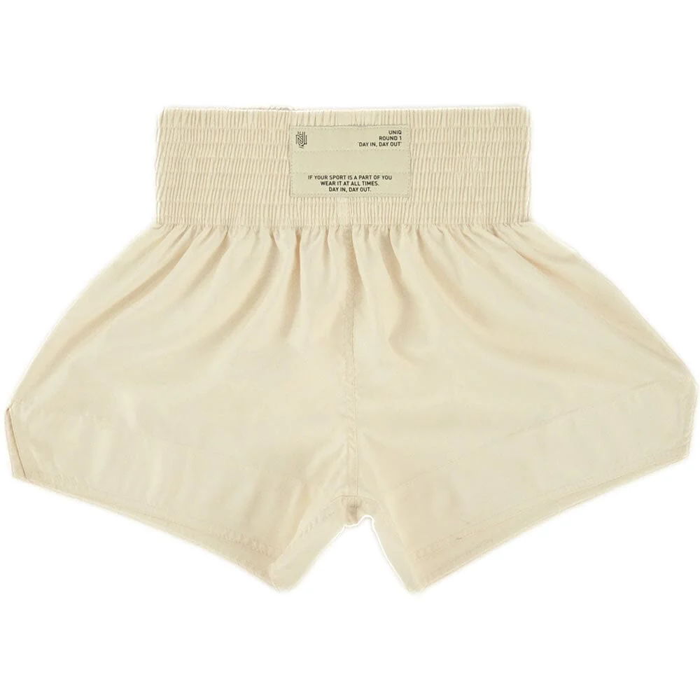 UNIQ Muay Thai Shorts Technical White
