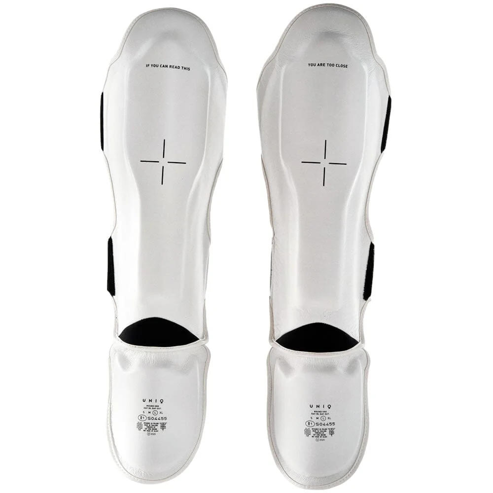 UNIQ Technical Shin Guards White