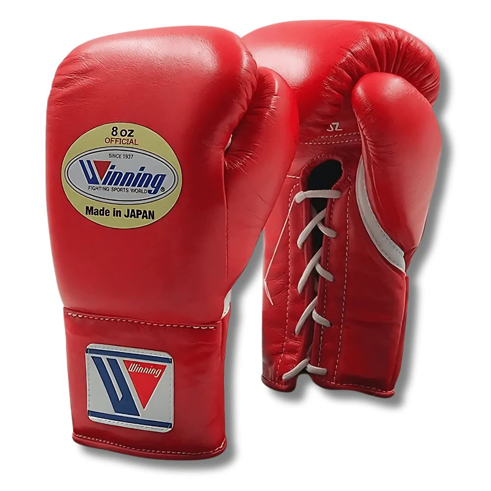 Winning MS-Series Lace Up Boxing Gloves Red - Image 4