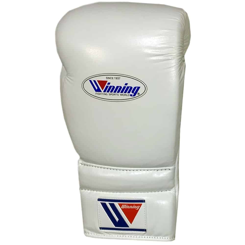 Winning MS-Series Lace Up Boxing Gloves White - Image 2