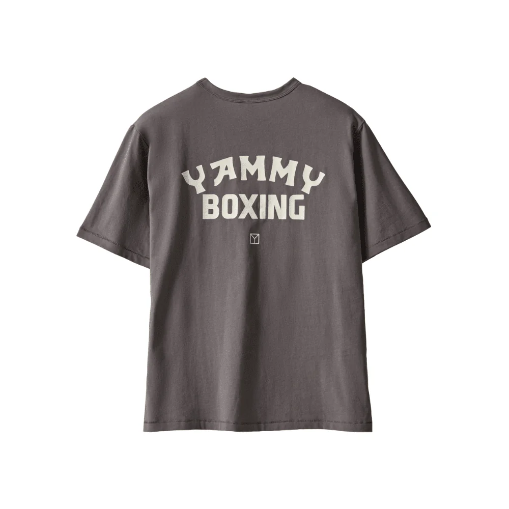 YAMMY Blockbuster T-Shirt Charcoal/Off-White - Image 2