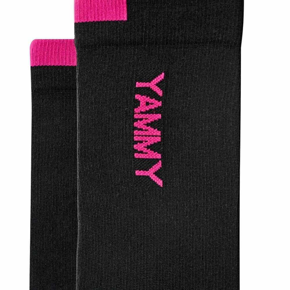 YAMMY Boxing Black/Pink Flux Mid Tech Socks - Image 4