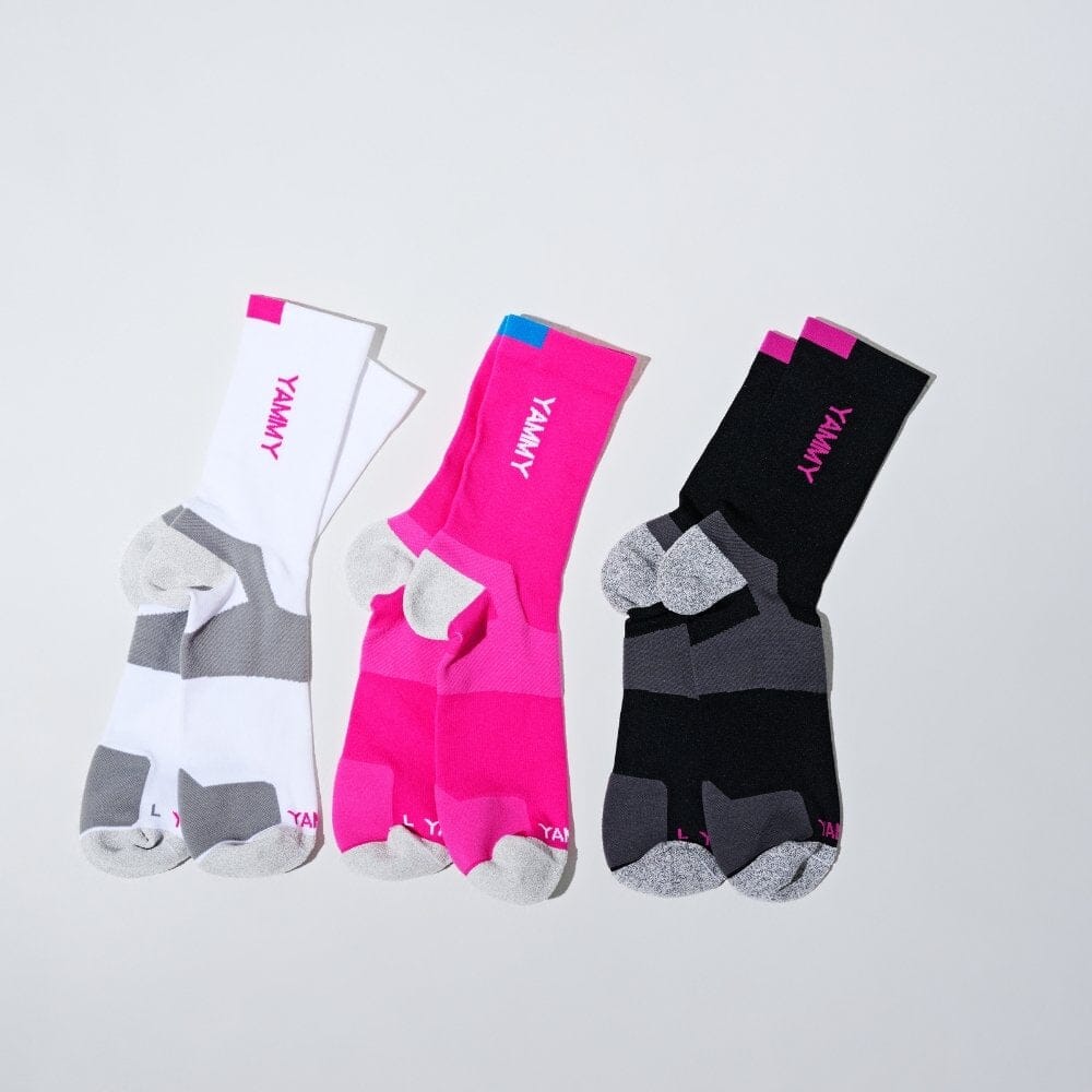 YAMMY Boxing Pink Flux Mid Tech Socks - Image 2