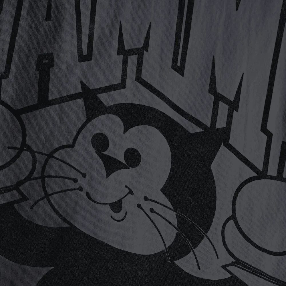 YAMMY Cat Champ Charcoal T-Shirt - Image 4