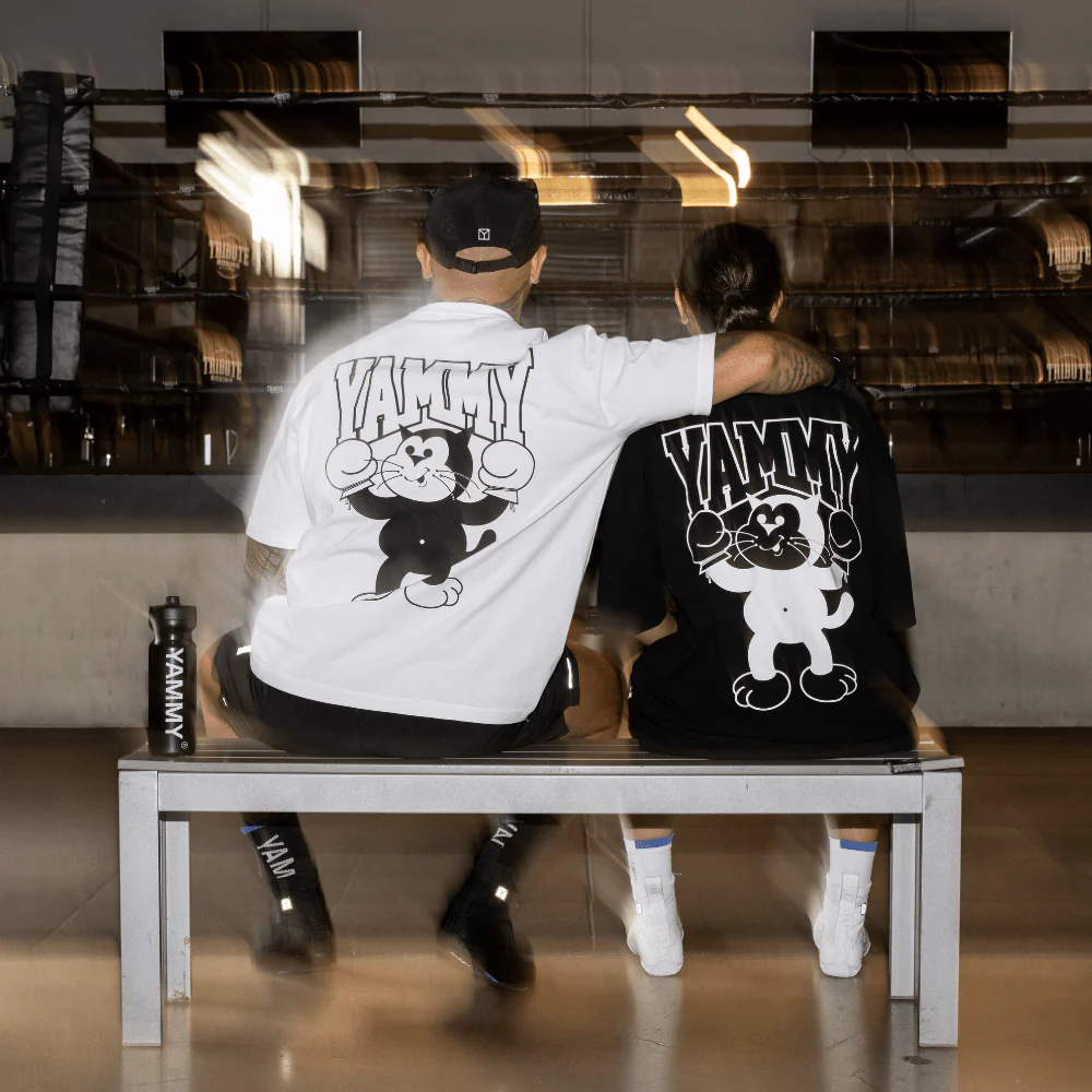 YAMMY Cat Champ White T-Shirt - Image 7