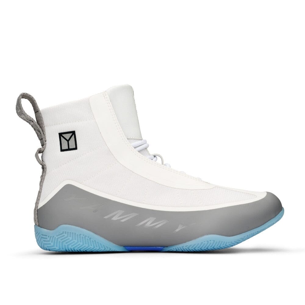YAMMY Flux Mid Boxing Shoes White/Warm Grey - Image 7