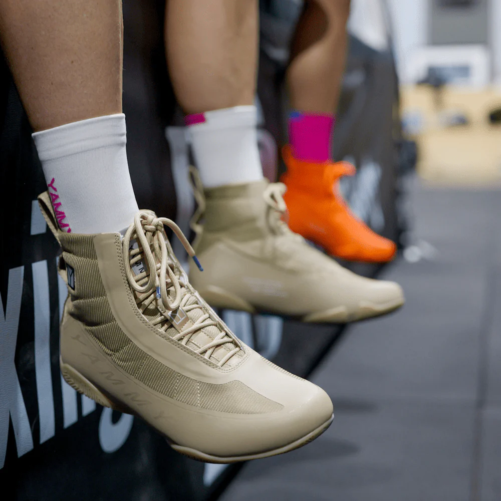 YAMMY Flux Tan Mid Boxing Shoes - Image 8