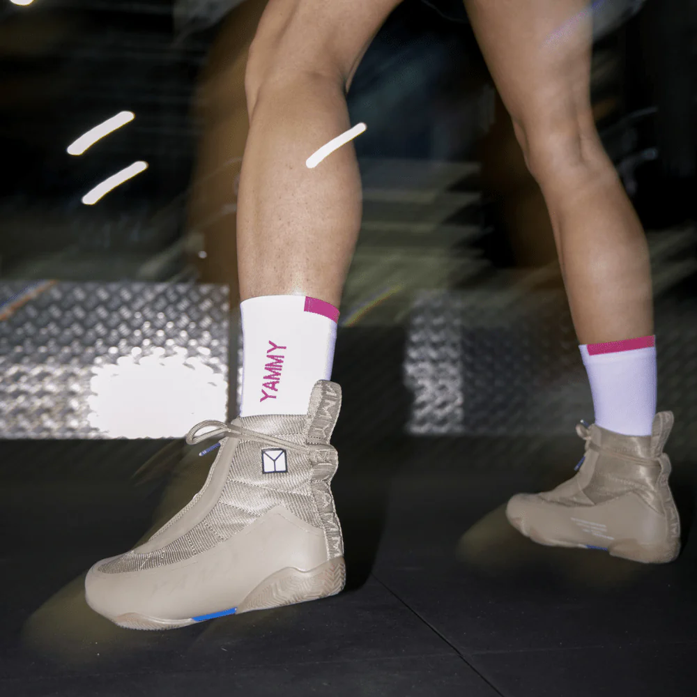 YAMMY Flux Tan Mid Boxing Shoes - Image 9