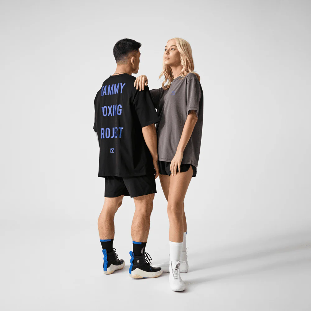 YAMMY Project T-Shirt Black/Blue - Image 3