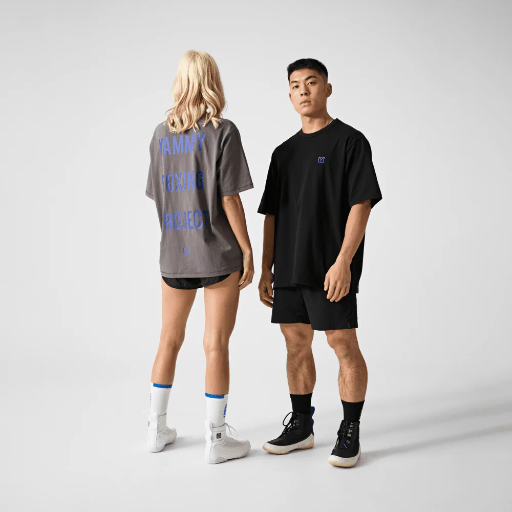 YAMMY Project T-Shirt Black/Blue - Image 4